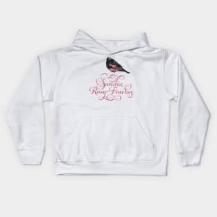 Rosy Finches Kids Hoodie